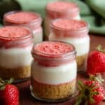 No Bake Strawberry Crunch Cheesecake Jars Recipe