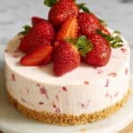 Strawberry Cheesecake {Easy No Bake Recipe} Recipe