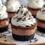 Mini Chocolate Cheesecakes with Oreo Crust and Hot Fudge Recipe