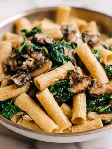 Spinach Mushroom Pasta Recipe
