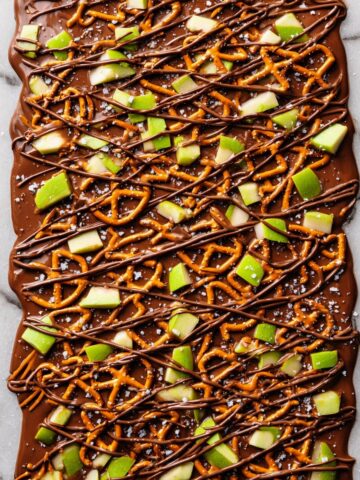 Caramel Apple Pretzel Bark Recipe