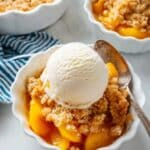Peach Cobbler with Almond Topping Recipe