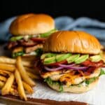 Grilled Chicken Sandwich with Avocado and Ranch Seasoning Recipe