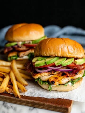 Grilled Chicken Sandwich with Avocado and Ranch Seasoning Recipe