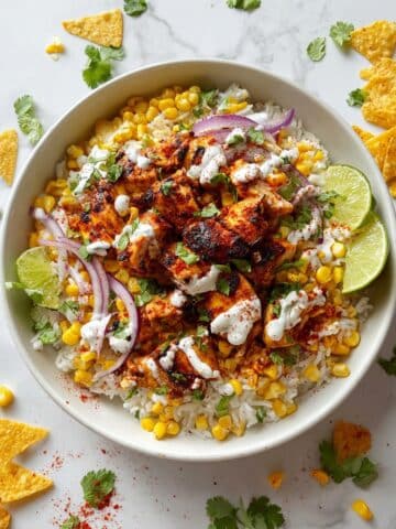 Street Corn Chicken Rice Bowl Recipe