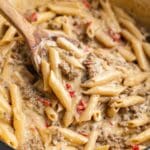 Rotel Pasta with Ground Beef and Cream Cheese Recipe