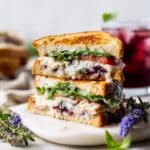 Blueberry Brie and Basil Grilled Cheese Recipe