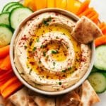 Creamy Homemade Hummus with Lemon and Tahini Recipe