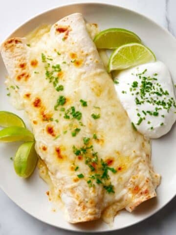 Creamy White Chicken Enchiladas with Pepper Jack Cheese Recipe