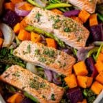 One Pan Salmon and Vegetables Recipe