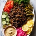 Homemade Beef Shawarma with Lemon Tahini Sauce Recipe