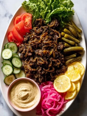 Homemade Beef Shawarma with Lemon Tahini Sauce Recipe