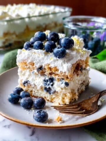 From-Scratch Lemon Blueberry Icebox Cake Recipe