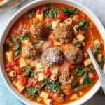 Meatball Soup with Kale and Pasta Recipe