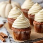 Pumpkin Spice Cupcakes with Cream Cheese Frosting Recipe