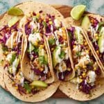 Fish Tacos with Cornslaw and Avocado Recipe