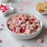 Healthy Pink Muddy Buddies for Valentine’s Day (High Protein, No Dye) Recipe