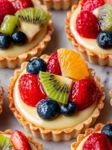 Fruit Tartlets with Custard and Fresh Fruit Recipe