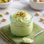 Vibrant Green Pistachio Cream with White Chocolate Recipe