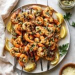 Garlic Butter Grilled Shrimp Skewers Recipe