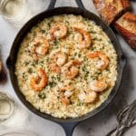 One Pot Garlic Butter Shrimp and Orzo Recipe