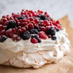 Berry Pavlova with Lemon Whipped Cream Recipe