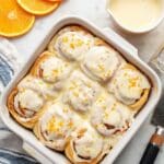 Homemade Orange Rolls with Cream Cheese Glaze Recipe