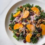 Persimmons, Walnuts, and Kale Salad Recipe