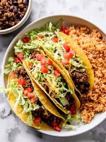 Ground Beef Tacos with Crispy Corn Tortillas Recipe