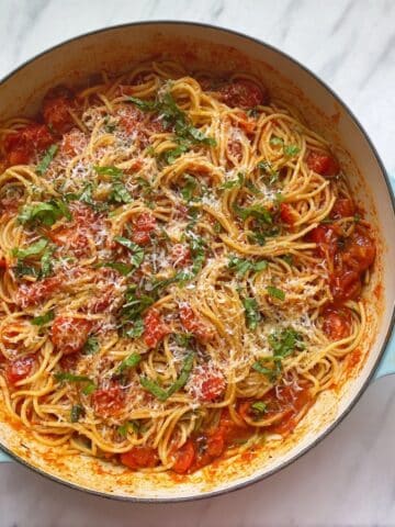 Rustic Tomato Basil Spaghetti Recipe