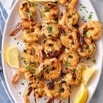 Grilled Lemon Garlic Shrimp Skewers Recipe