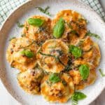 Lobster Ravioli with Tomato Cream Sauce Recipe