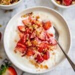 Strawberry Roasted Berry Cottage Cheese Breakfast Bowl Recipe
