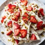Frozen Yogurt Bark with Strawberries and Pistachios Recipe