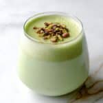 Iced Pistachio Matcha Latte with Cream Cheese Foam Recipe