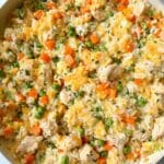 Cheesy Chicken and Rice Skillet Recipe