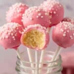 Starbucks-Inspired Pink Cake Pops Recipe