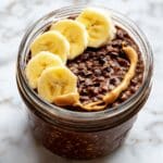 Chocolate Peanut Butter Banana Overnight Oats Recipe