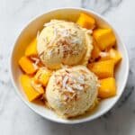 Mango Coconut Frozen Yogurt Recipe