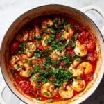 Greek Shrimp with Cherry Tomatoes, Feta, and Herbs Recipe
