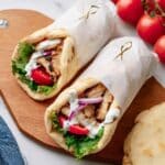 Authentic Chicken Shawarma Sandwich with Yogurt Sauce Recipe