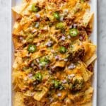 Loaded Sheet Pan BBQ Chicken Nachos Recipe